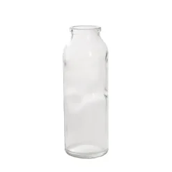 Glass Tall Milk Bottle Clear (5.5x16cmH)