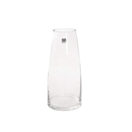 Glass Torpedo Sturdy Vase Round Base Clear (6.5Tx10Bx22cmH)