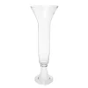 Glass Trumpet Vase Submarine Tall Clear (20.5Dx62cmH)