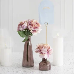 Glass Vintage Bottle Bud Vase Dark Brown (3.3TDx8.4BDx12cmH)