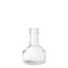 Glass Vintage Bottle Bud Vase Clear (3.3TDx8.4BDx12cmH)