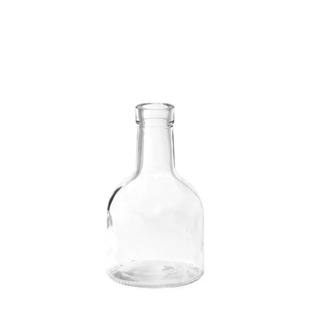 Glass Vintage Bottle Buds Vase Clear (3.3TDx8.4BDx15cmH)