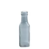 Glass Vintage Bottle Square Bud Vase French Blue (4.7x16cmH)
