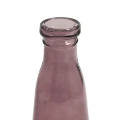 Glass Vintage Evelyn Bottle Bud Vase Brown 500ml 8.5x22.5cmH