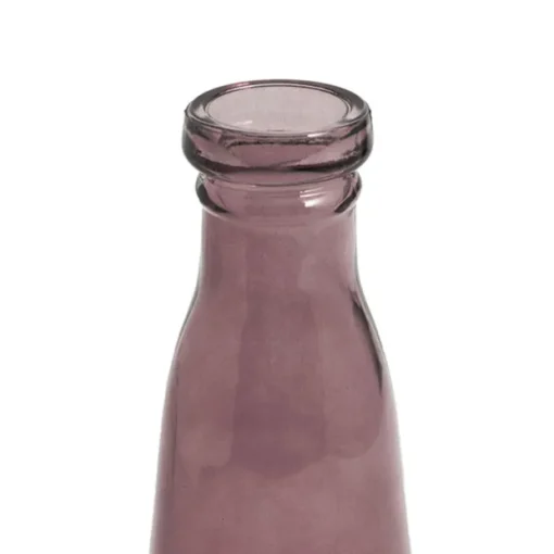 Glass Vintage Evelyn Bottle Bud Vase Brown 500ml 8.5x22.5cmH