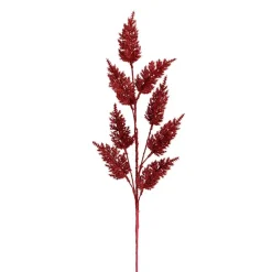 Glitter Thistle Spray Red (68cmH)