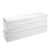 Glossy Rose Box Dozen White (75x21x11cmH) Set 3