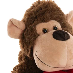 Gorilla George w I'm Ape Over You Heart Plush Brown (34cmST)