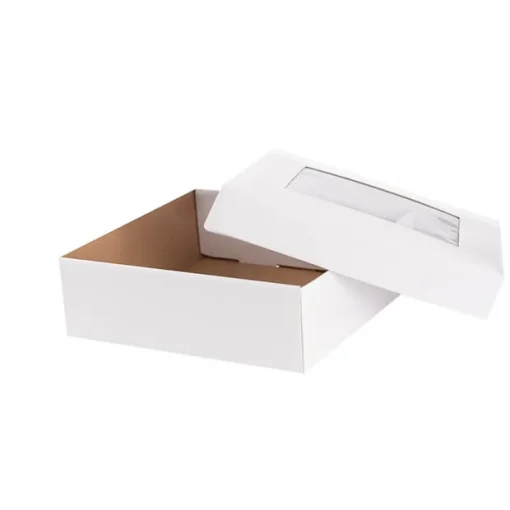 Gourmet Grazing Gift Box Window Sq White (24x24x9cmH)