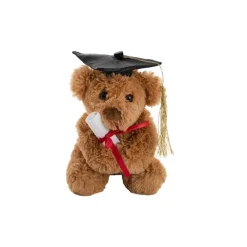 Graduation Teddy Bear Harvey Plush Soft Toy Brown (15cmST)