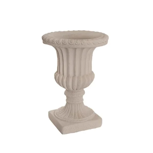 Grecian Fibreglass Urn Limestone Nude (36cmDx50cmH)