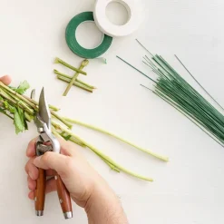 Green Florist Wire 22.5cm (9 inch) 20 Gauge 1kg Tube