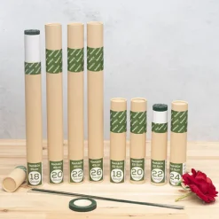Green Florist Wire 22.5cm (9 inch) 20 Gauge 1kg Tube