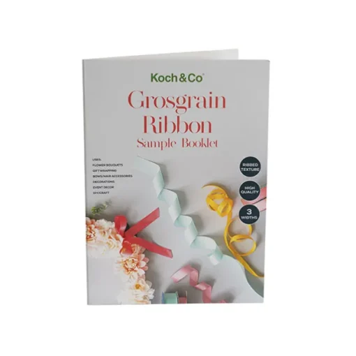 Grosgrain Ribbon 15mm Sample Swatch Book (A4)