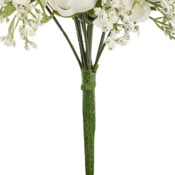 Gypsophila Rose Hydrangea Bouquet Off White (14cmDx26cmH)