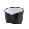 Hamper Bucket Oval Large Black (32x22x23.5cmH)