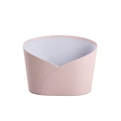Hamper Bucket Oval Medium Baby Pink (26.5x18.5x18cmH)