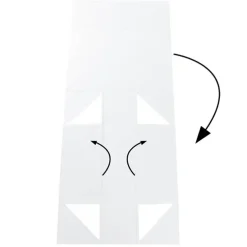 Hamper Gift Box Magnetic Flap Tall Medium White(32x24x12cmH)