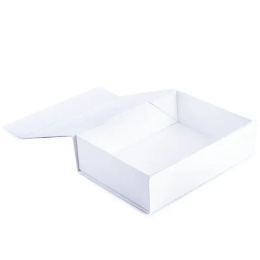 Hamper Gift Box Magnetic Flap Medium White (32x24x9cmH)
