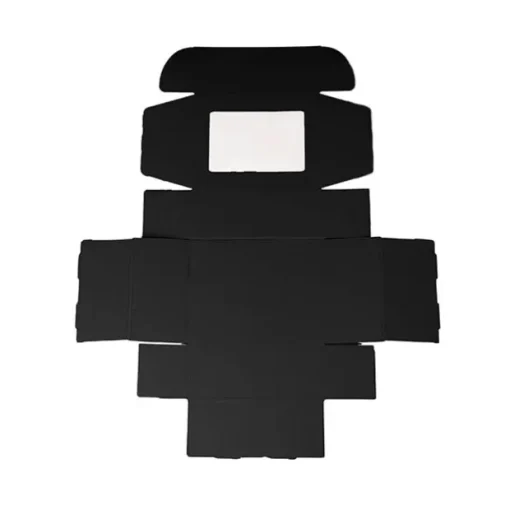 Hamper Gift Box PVC Window Small Black (26.5x20.5x10.4cmH)