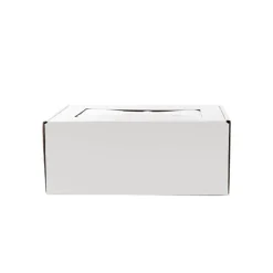 Hamper Gift Box PVC Window Small White (26.5x20.5x10.4cmH)