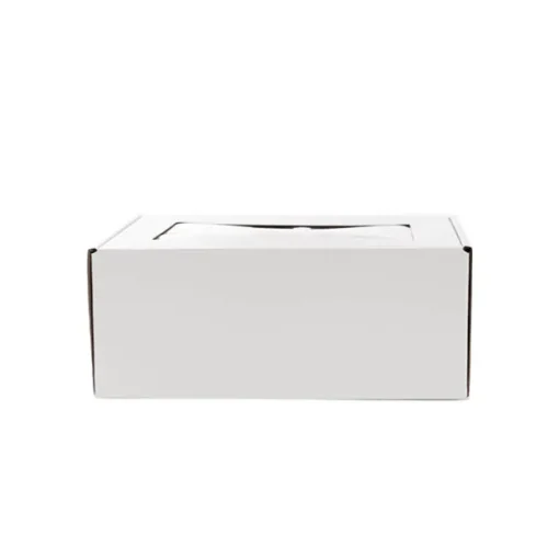 Hamper Gift Box PVC Window Small White (26.5x20.5x10.4cmH)