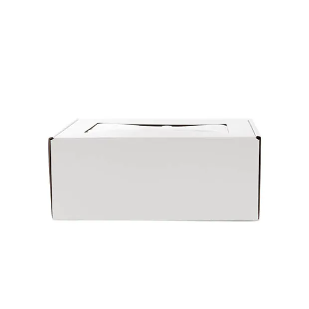Hamper Gift Box PVC Window Small White (26.5x20.5x10.4cmH)