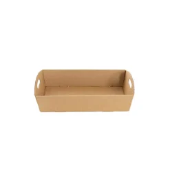 Hamper Tray Flat Pack Extra Small Brown Pk2 (25x16x6cmH)