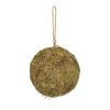 Hanging Artificial Moss Ball Green (15cmD)