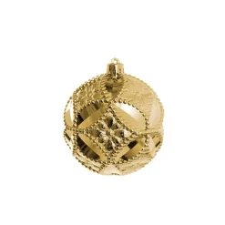 Hanging Assorted Baubles Set 9 Midnight Blue & Gold (10cmD)