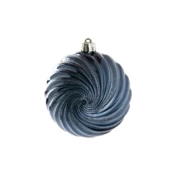Hanging Assorted Baubles Set 9 Midnight Blue & Gold (10cmD)