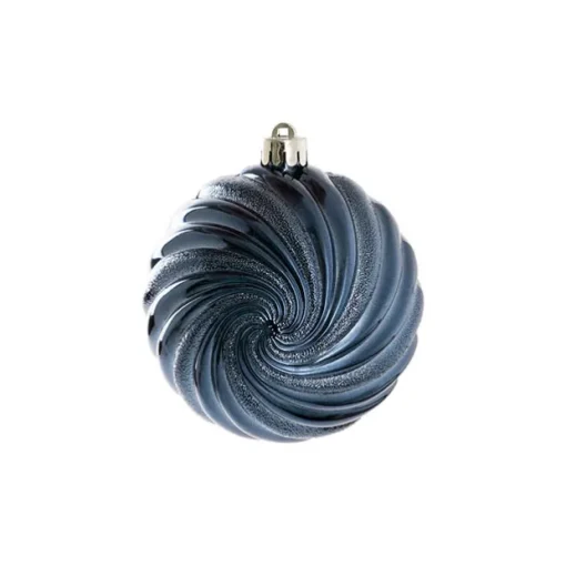Hanging Assorted Baubles Set 9 Midnight Blue & Gold (10cmD)