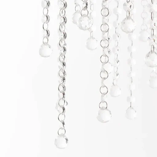 Hanging Crystal Centrepiece Stand Square Clear (84cmH)