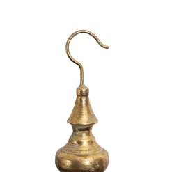 Hanging Metal Planter Pot Brushed Gold (34.5x94cmH)