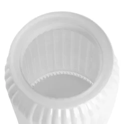 Hurricane Glass Jar White Large (11Dx18.5cmH)