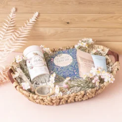 Hyacinth Tray with Handles Round Natural (35x35x10cmH)