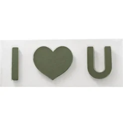 I Love U Rose Box with Foam Insert White (61x26x11Hcm)