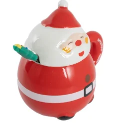 Jolly Happy Santa Ceramic Mug w Spoon Red (8x14cmH)