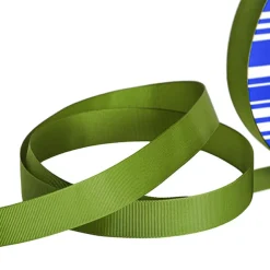 Jumbo Bulk Ribbon Grosgrain Plain Moss (25mmx100m)