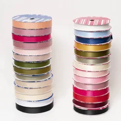 Jumbo Bulk Ribbon Grosgrain Plain Rose Gold (25mmx100m)
