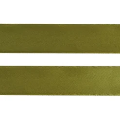 Jumbo Bulk Ribbon Single Face Satin Olive (25mmx100m)