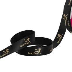 Jumbo Bulk Ribbon Single Face Satin Black (25mmx100m)