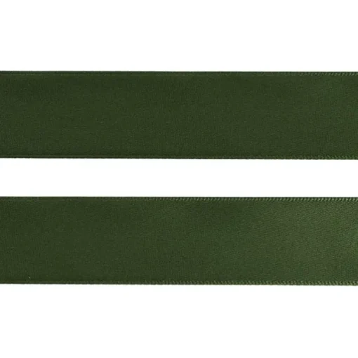 Jumbo Bulk Ribbon Single Face Satin Moss Green (25mmx100m)