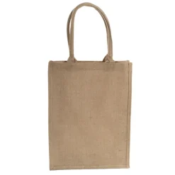 Jute Reusable Shopping Carry Bag Natural (30Wx12Gx40cmH)