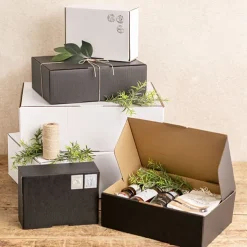 Kraft Mailing Box Pack 10 A4 Medium White (310Wx225Dx102mmH)