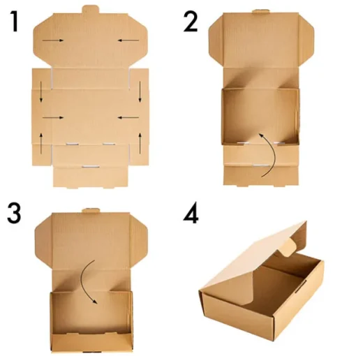 Kraft Mailing Box Pack 10 A5 Small Brown (220Wx160Dx60mmH)