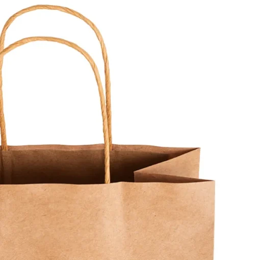 Kraft Paper Bag Shopper Medium Brown Pk10 (205Wx110Gx275mmH)