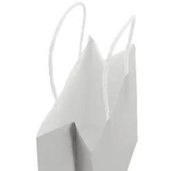 Kraft Paper Bag Shopper Mini Silver Pk10 (140Wx75Gx165mmH)