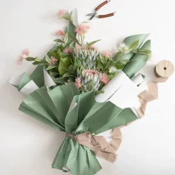 Kraft Paper Duet 80gsm Eucalyptus & White Pack 100 (50x70cm)