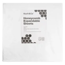 Kraft Paper Honeycomb Expandable Sheet PK50 White (50x50cm)